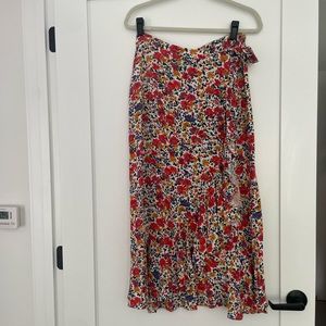 Colorful wrap around skirt